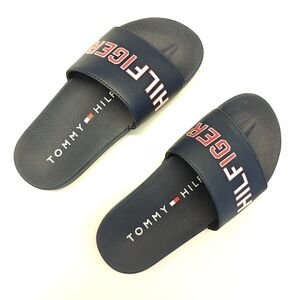 13K Tommy Hilfiger Navy Logo Unisex Kids Boy Girl Slides FLIP flops size 13